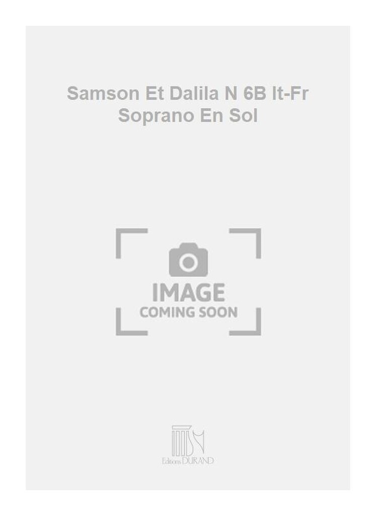 Samson Et Dalila N 6B It-Fr Soprano En Sol